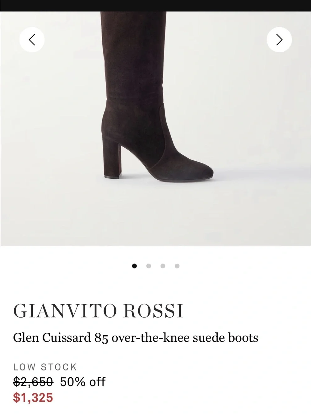 Gianvito Rossi tall suede